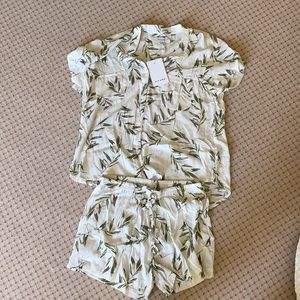 Piyama - MAGGIE PAJAMA SET - OLIVE LEAF